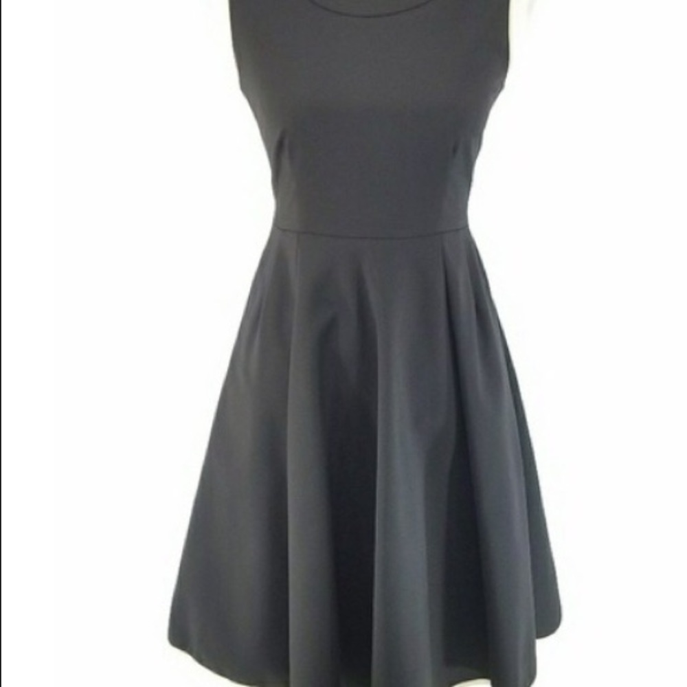 Kate Spade “Carol” Fit & Flare Black Dress Pockets - Picture 2 of 6